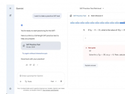 谷歌 Gemini AI 免费开放 SAT 模拟考试功能