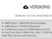 HWMonitor 更新1.61版本 支持AMD Zen6移动平台与英特尔ArrowLake Refresh架构