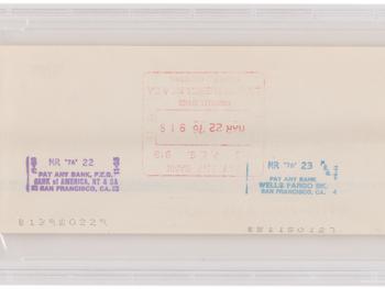 暴涨4819倍：苹果“1号支票”刷新拍卖纪录 乔布斯签名珍品逾240万美元落槌